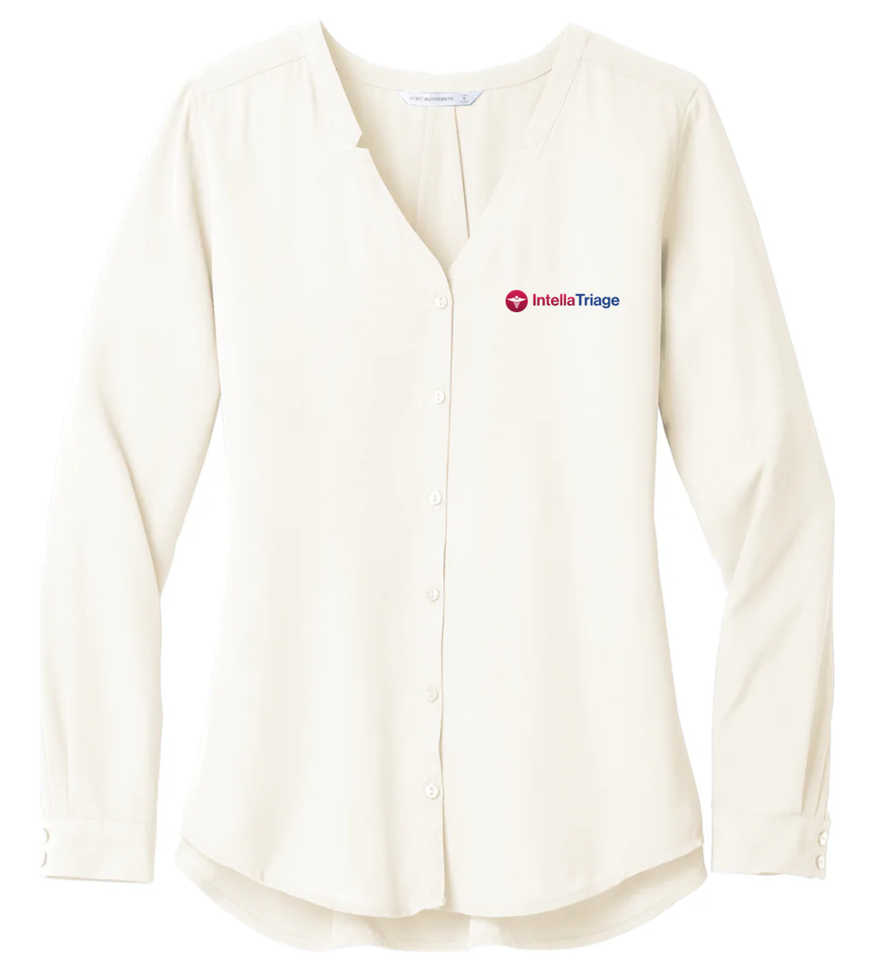Port Authority Ladies Long Sleeve Button-Front Blouse